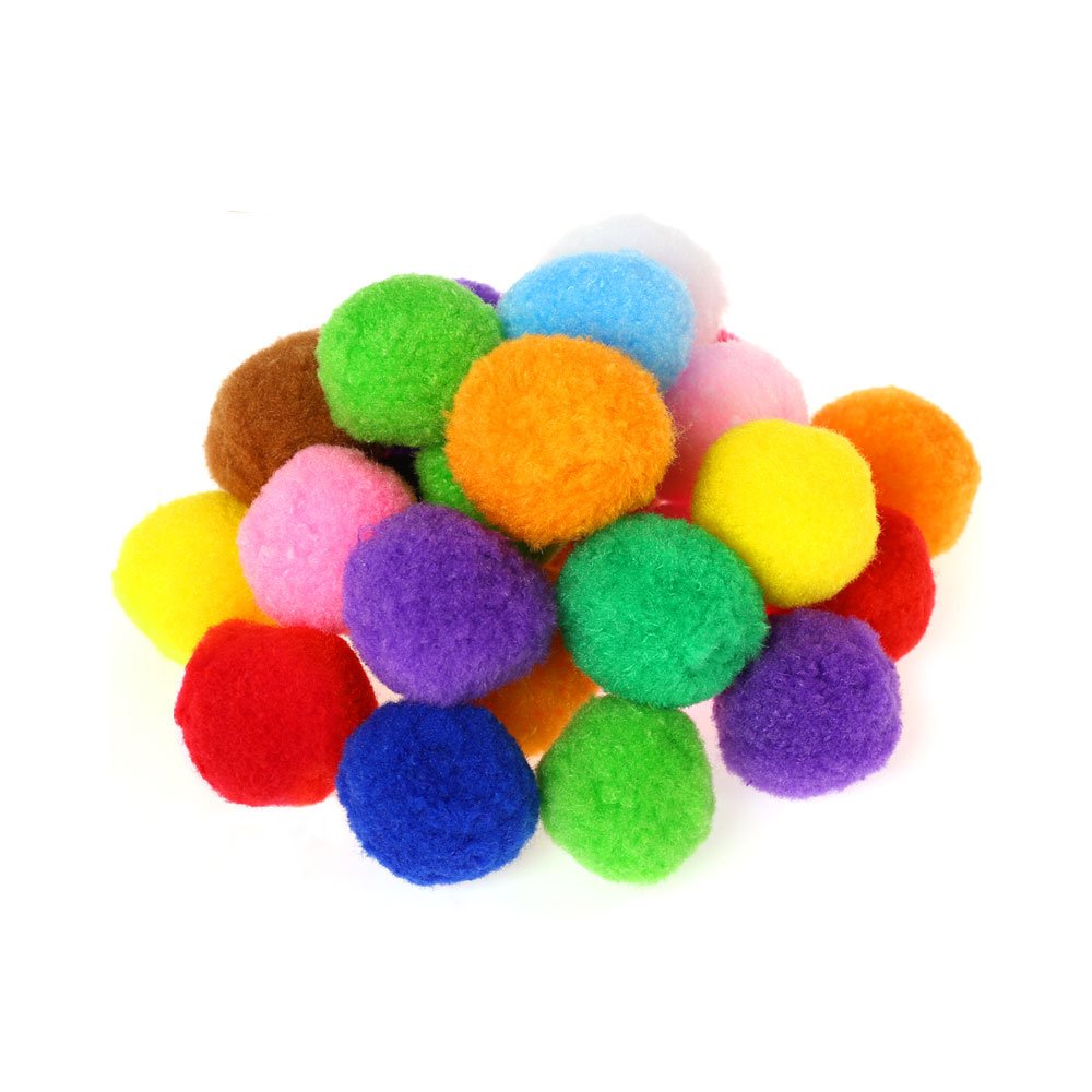 Pom Pom Simple Different Sizes - Mix Colour - CRAFT
