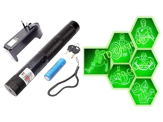 Rechargeable Green Laser Pointer Light 5 Upto Mile + Battery
