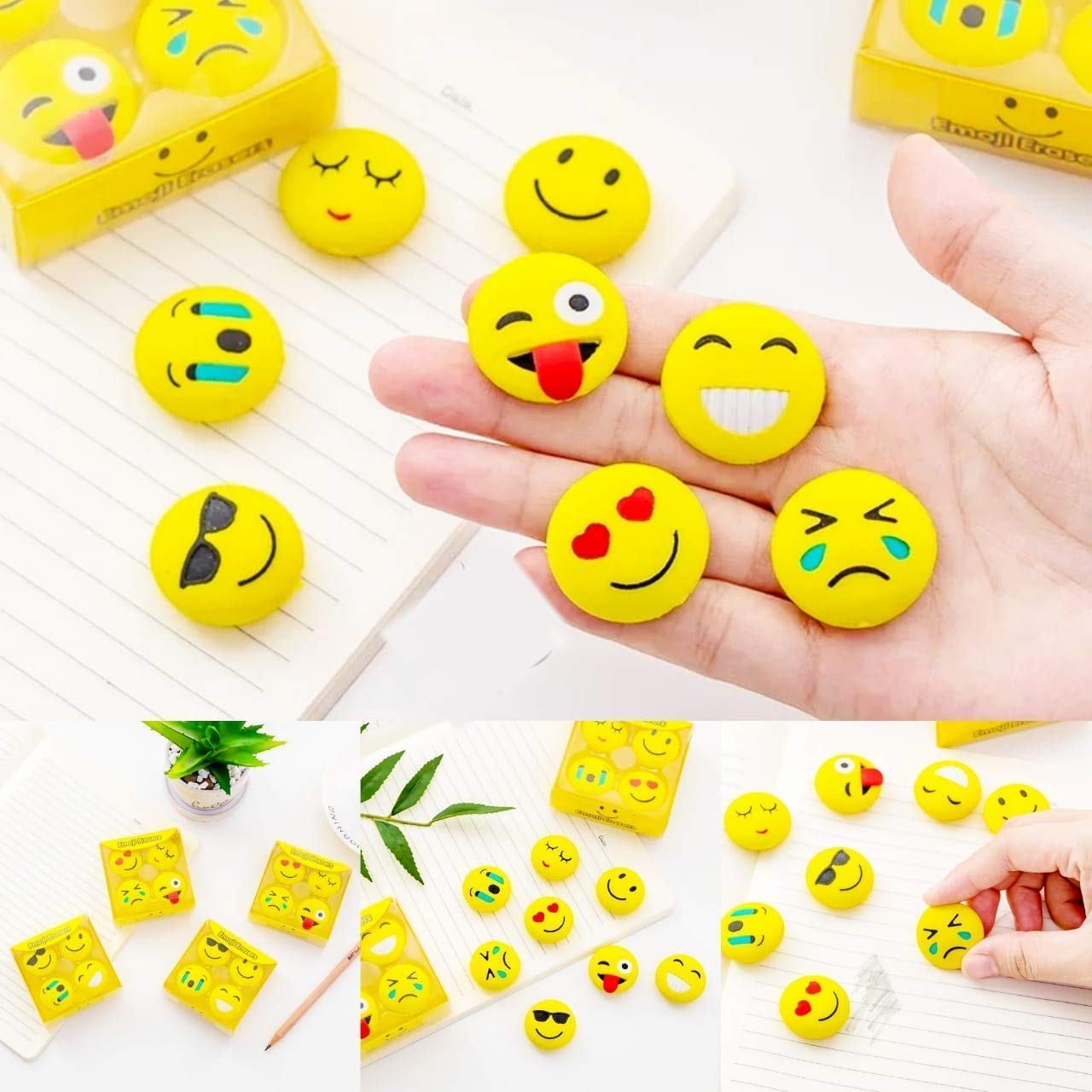 Emoji Eraser 4pcs Set (8406)