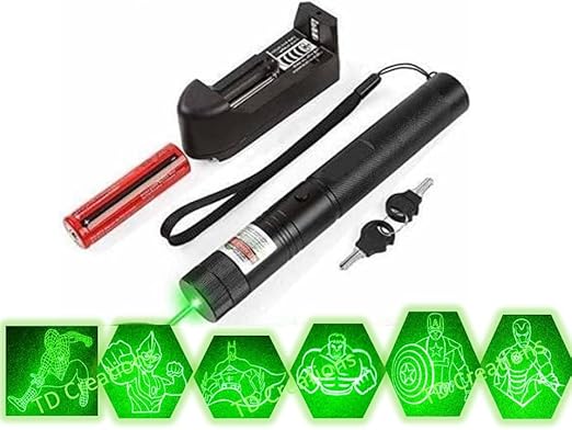 Rechargeable Green Laser Pointer Light 5 Upto Mile + Battery