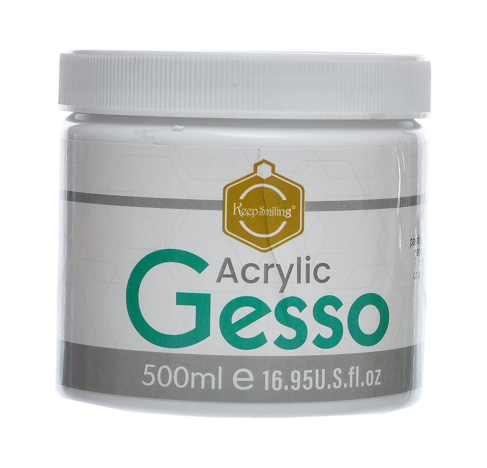 Acrylic Gesso White (500ml) - Keep Smiling