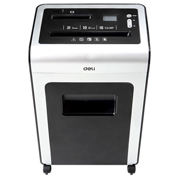 Deli Paper Shredder 16 Sheets Shred Size 4*40Mm 31L Bin With Lcd E9917-EU