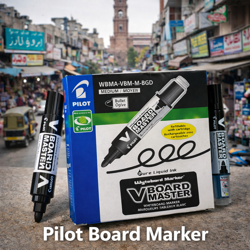 Pilot V Board Master Whiteboard Marker Medium – Refillable with Cartridge | Pure Liquid Ink 1pc
