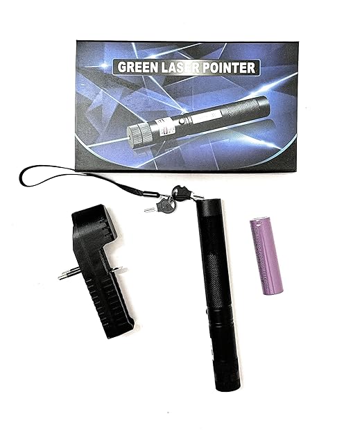 Rechargeable Green Laser Pointer Light 5 Upto Mile + Battery