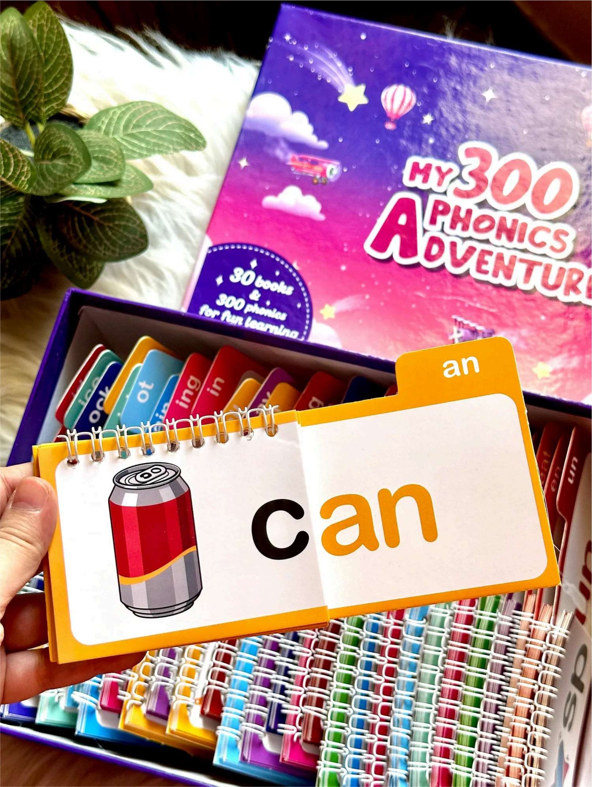 300 Phonics Adventures: 30 Books Box Set for Kids