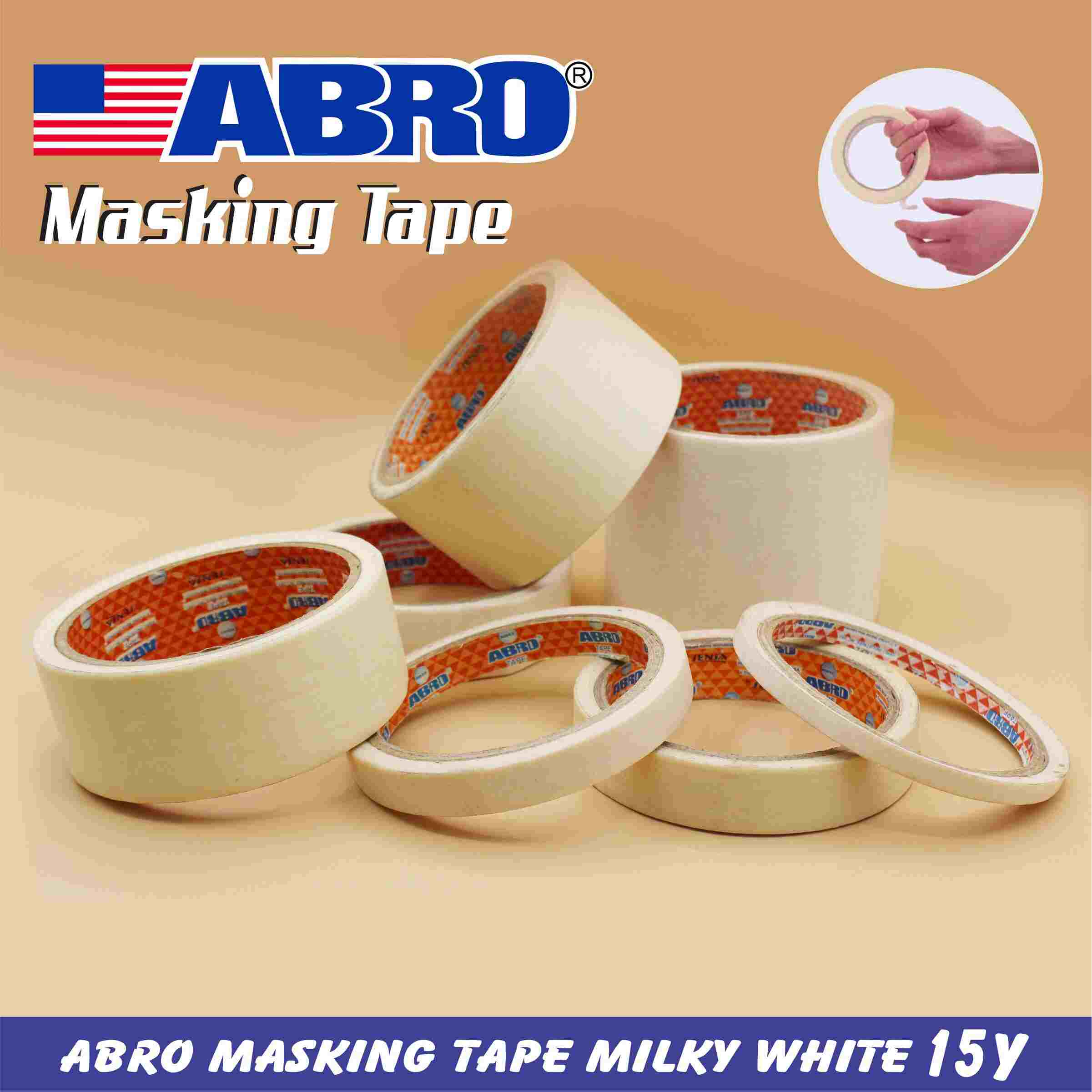 Abro Masking Tape Milky White 15y