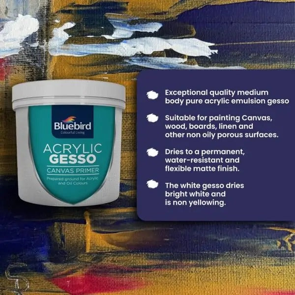 Bluebird Acrylic White Gesso