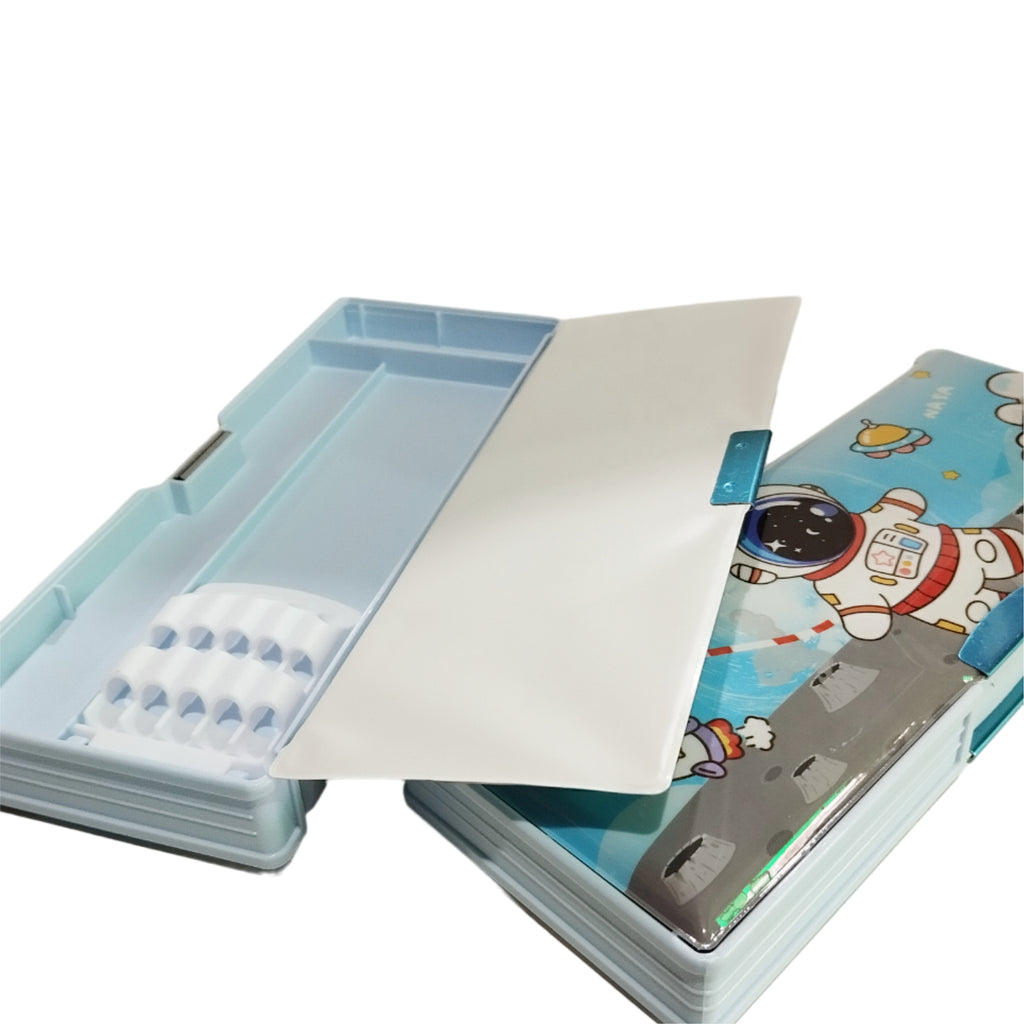 Buy Now Astronaut Cartoon Magnetic Pencil Box for Kids