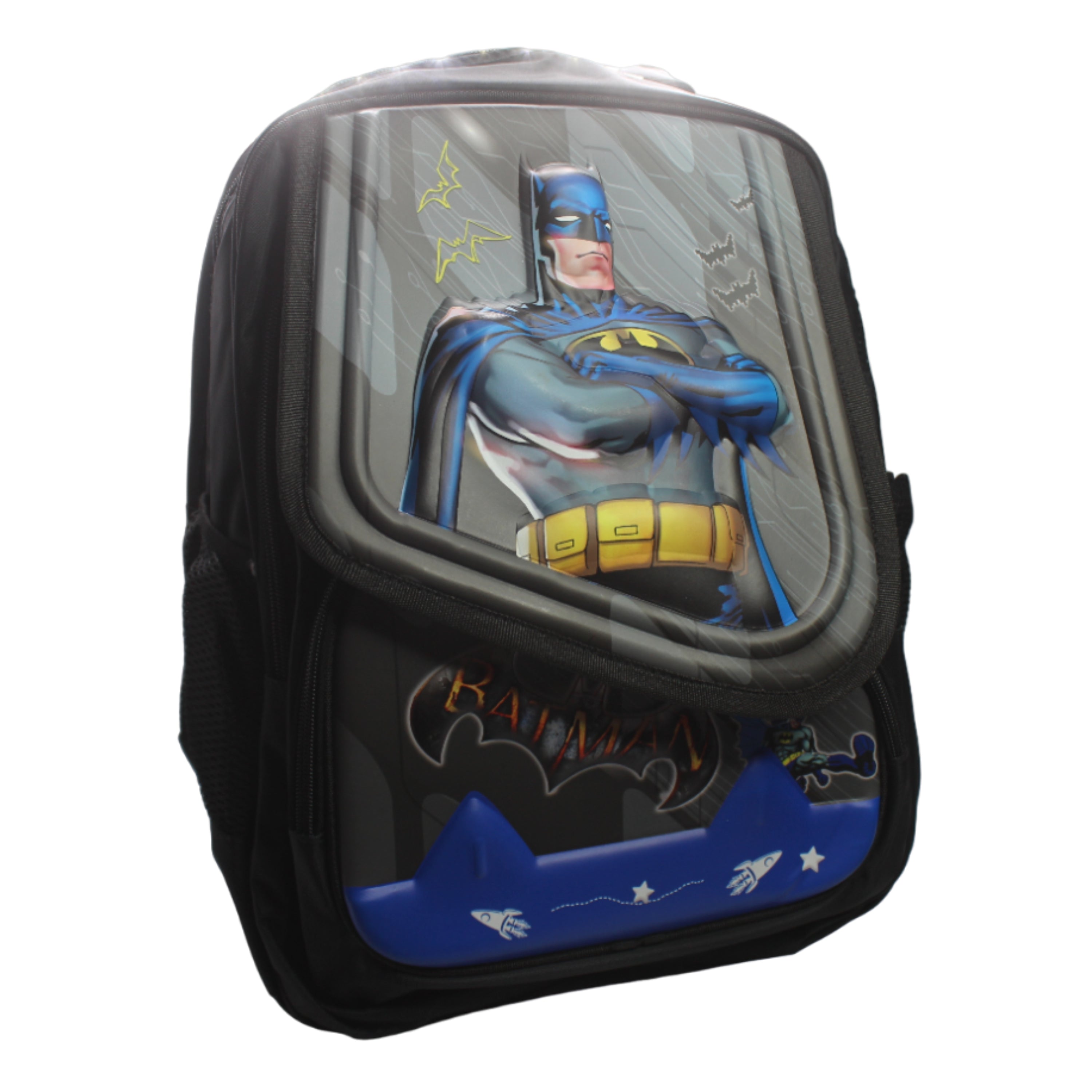 Batman Flap School Bag for Kids Class 4 to 8