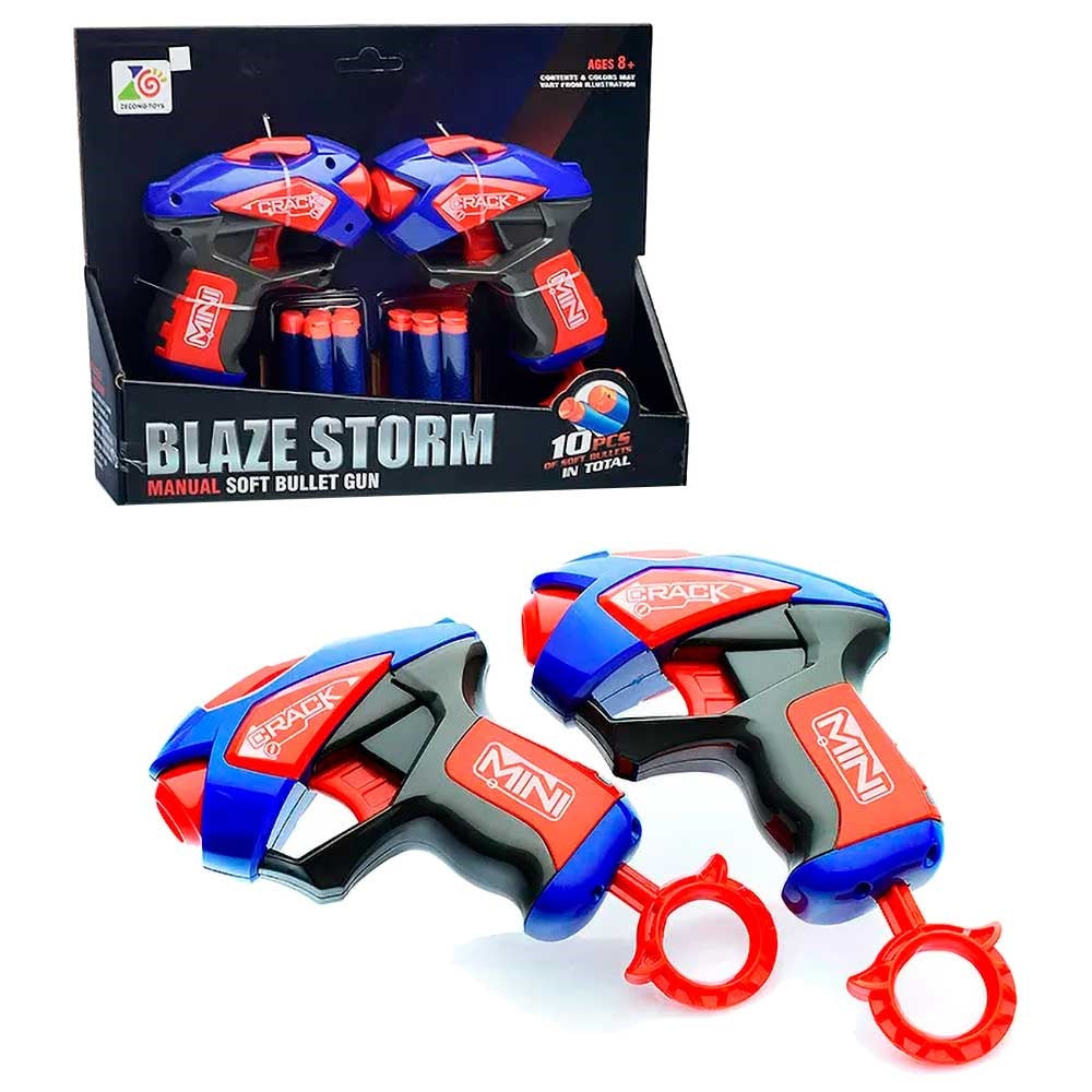 Blaze Storm Manual Soft Bullet Gun Toy with 10pcs ZC7072