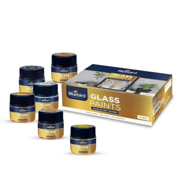 Buy Bluebird Glass Paints 25 ml – Set of 6 Online