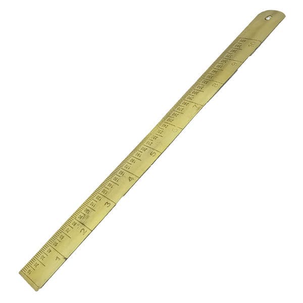 Brass Ruler 12 Inches
