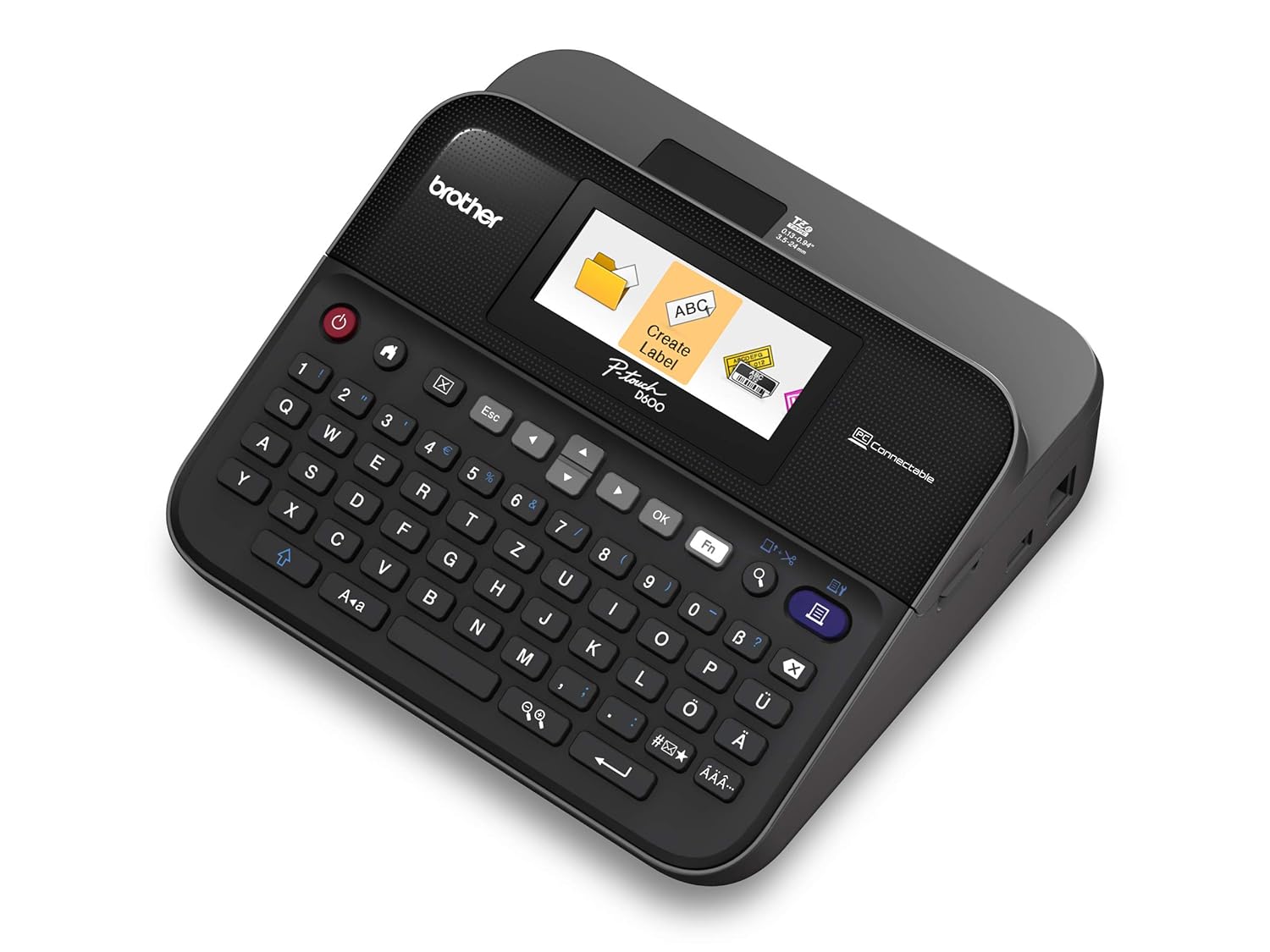 Brother PT-D600 PC-Connectable P-Touch Label Maker With Color Display