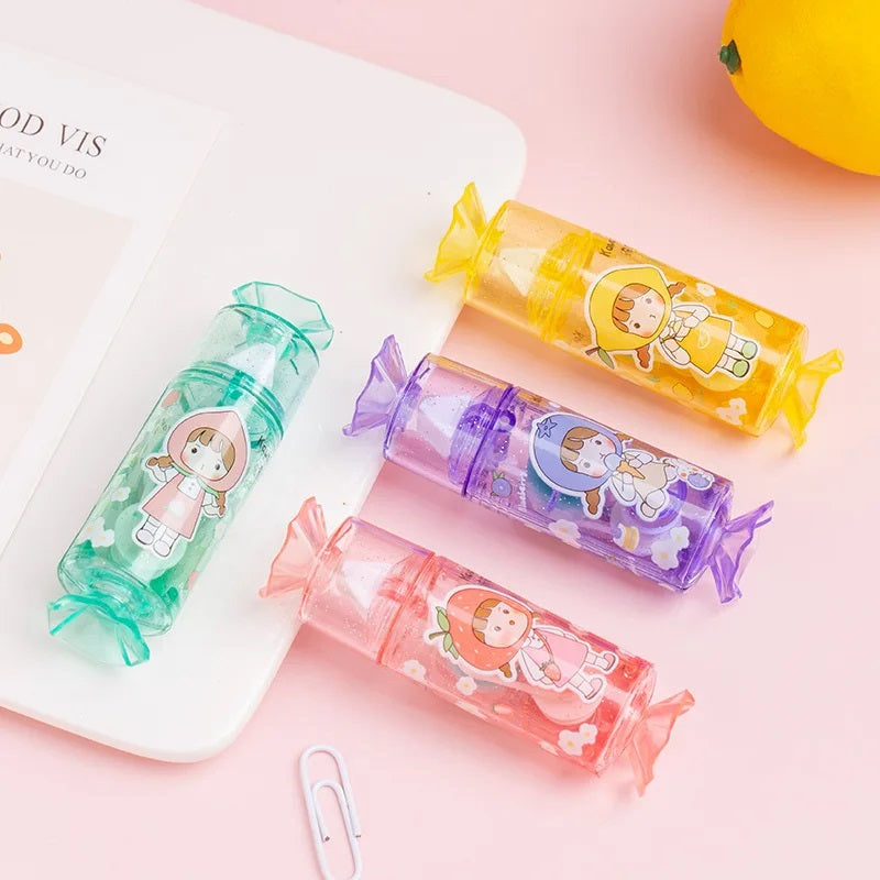 Candy Ice Cream Transparent Double Sided Stick Roller Glue Tape