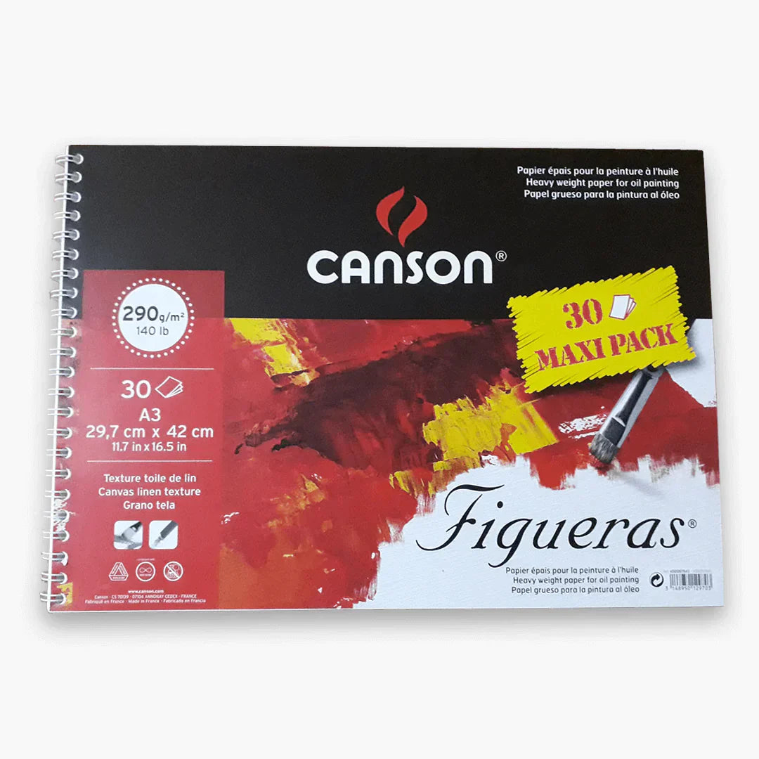 Canson Figueras Spiral Canvas Painting Pad