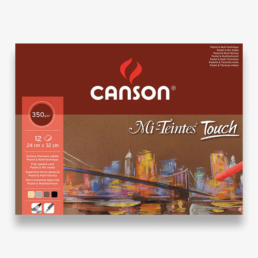 Canson Mi Teintes Touch Pastel Drawing Pad 24cm x 32cm 350gsm