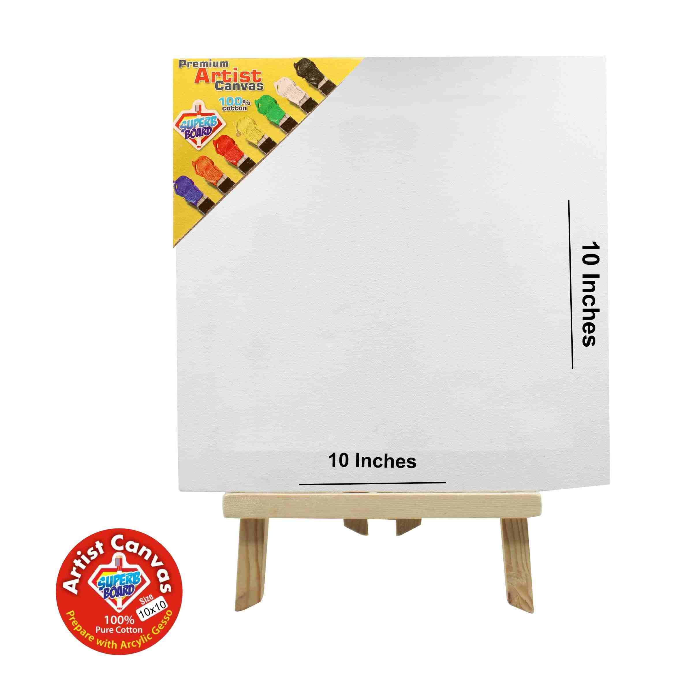 Canvas Board with Wooden Stand