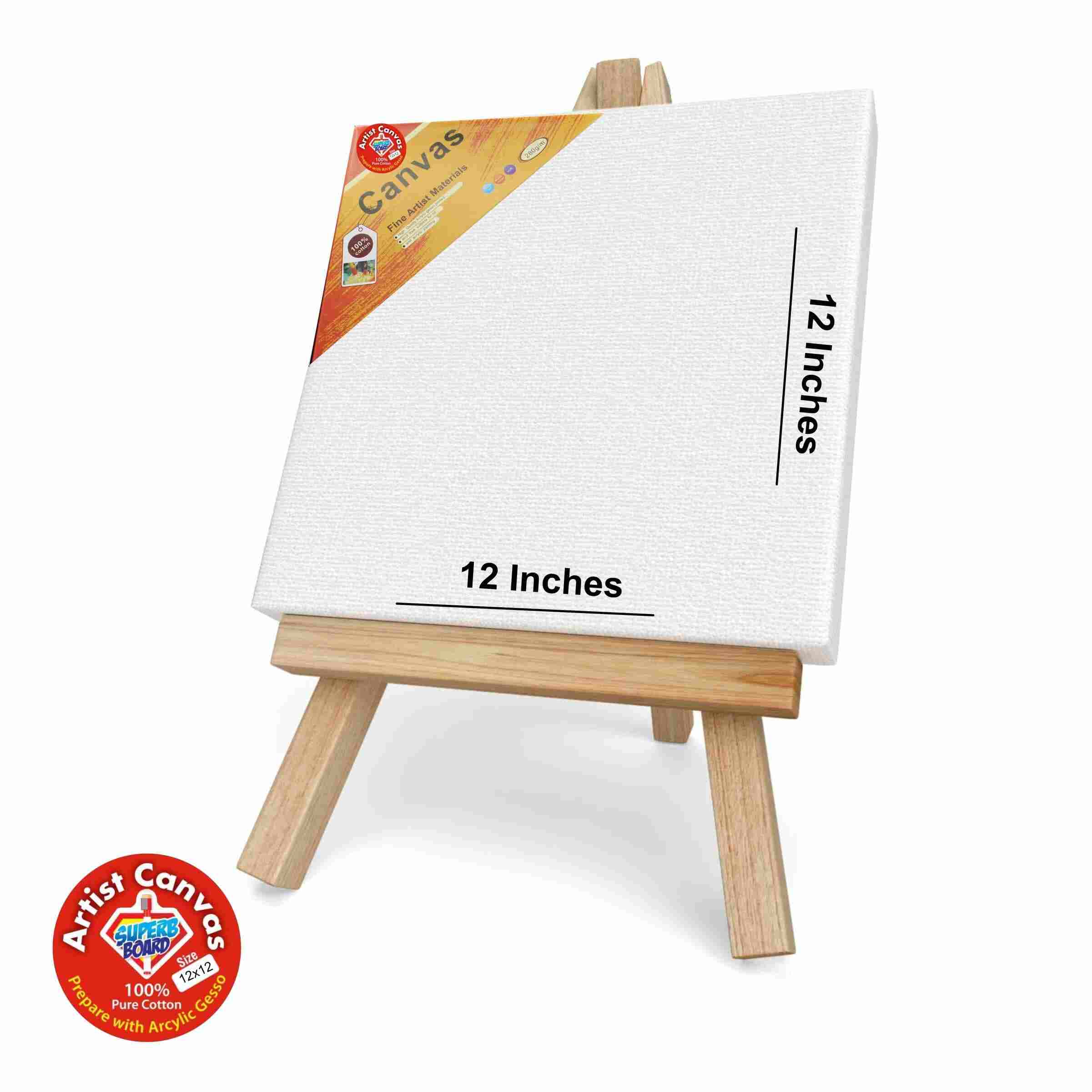 Canvas Board with Wooden Stand