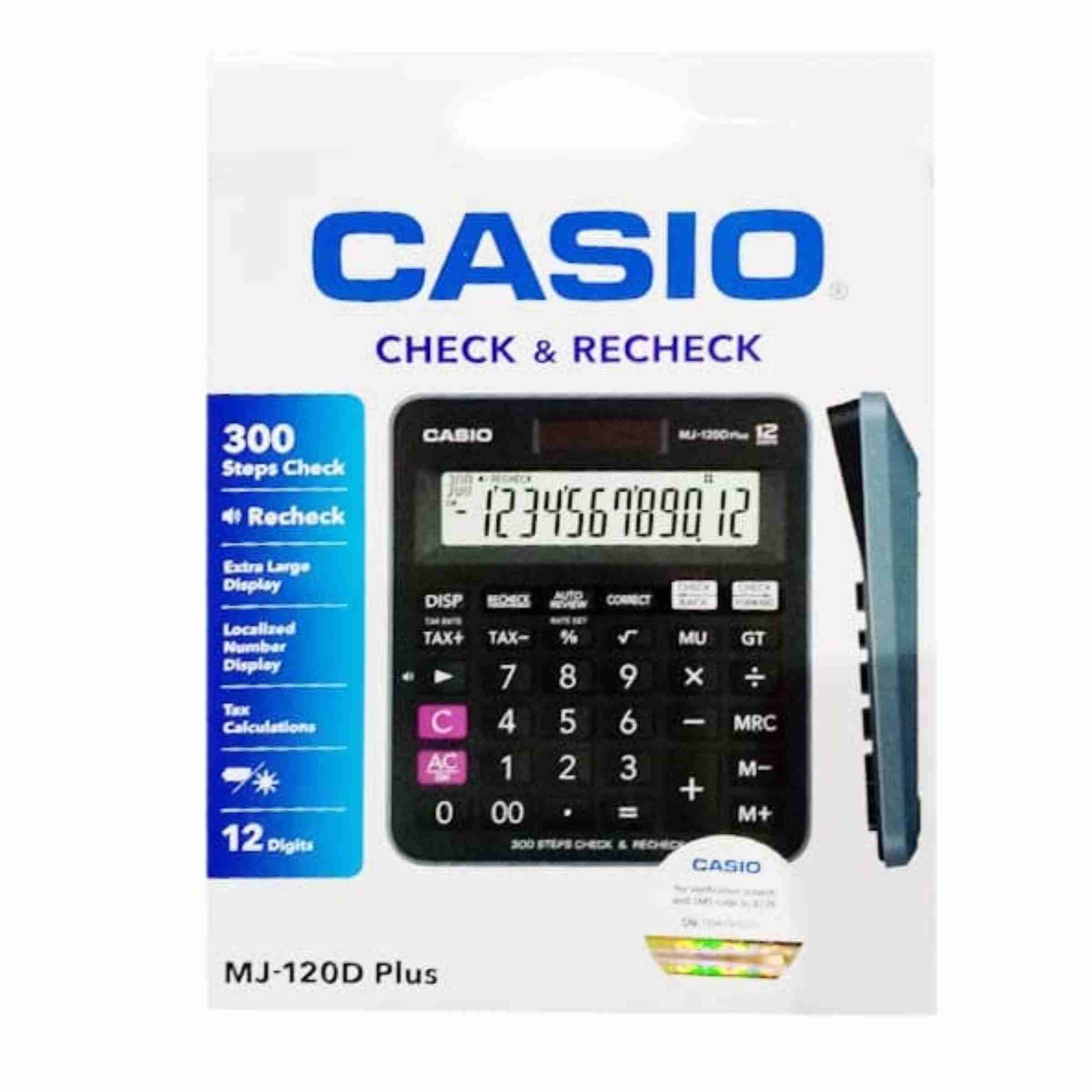 Casio Original Check and Correct Desktop Calculator MJ-120D Plus