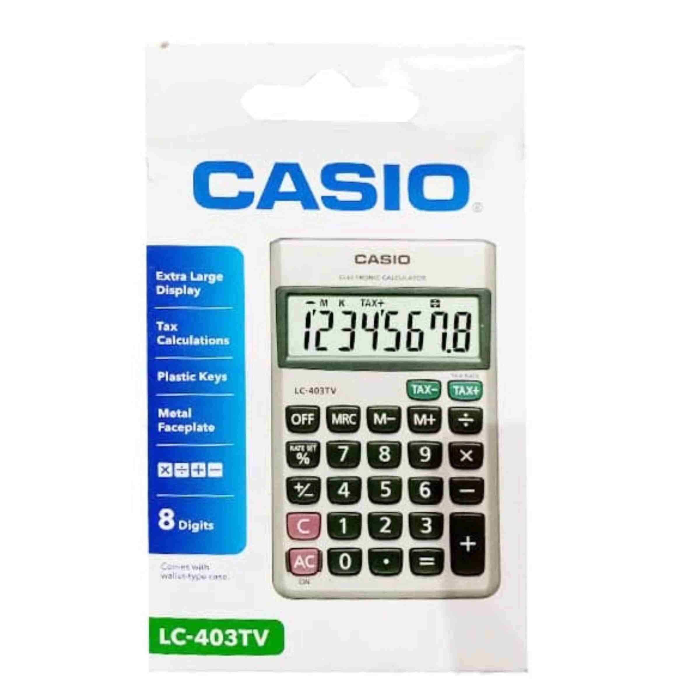 Casio Original Portable Calculator Lc-403Tv