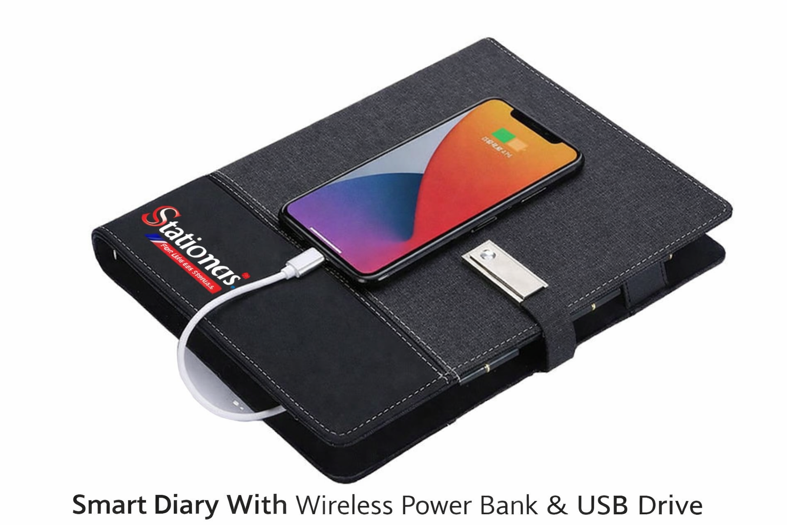 Smart Diary With Wireless Power Bank & USB Drive