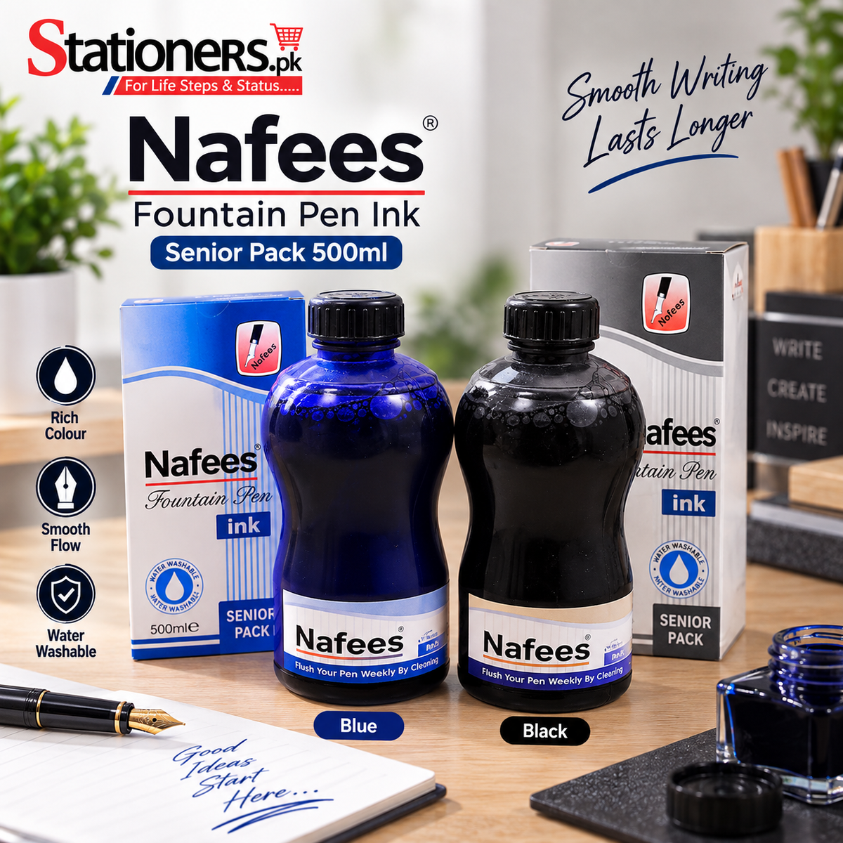 Nafees Ink Senior Pack 500ml
