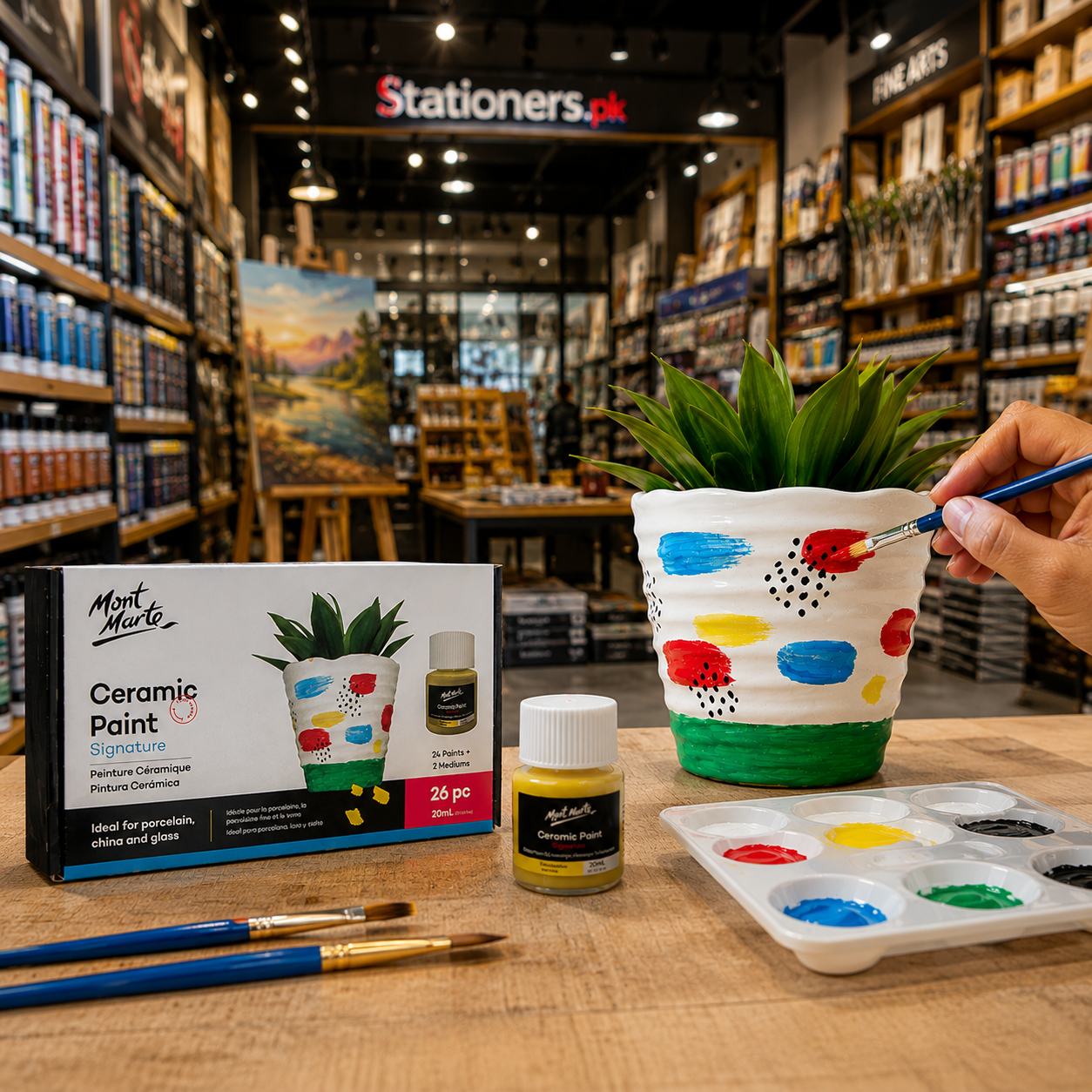 Mont Marte Ceramic Paint Signature Set – 26 Piece (20ml)