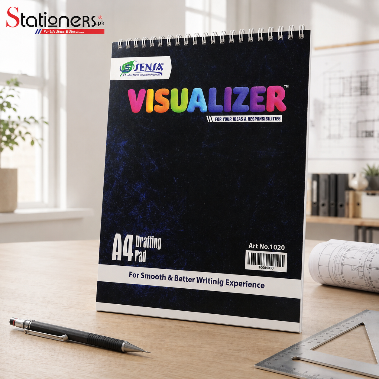 Sensa Spiral Drafting Pad – A4 & A5 Sizes