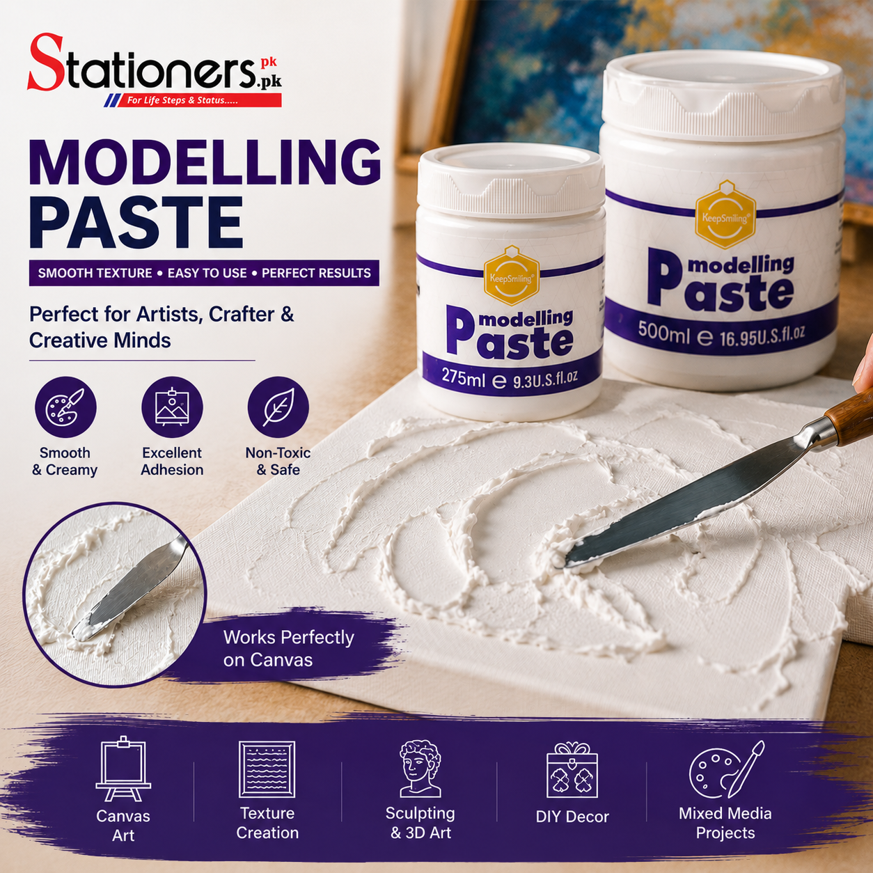 Keep Smiling Modeling Paste WHITE