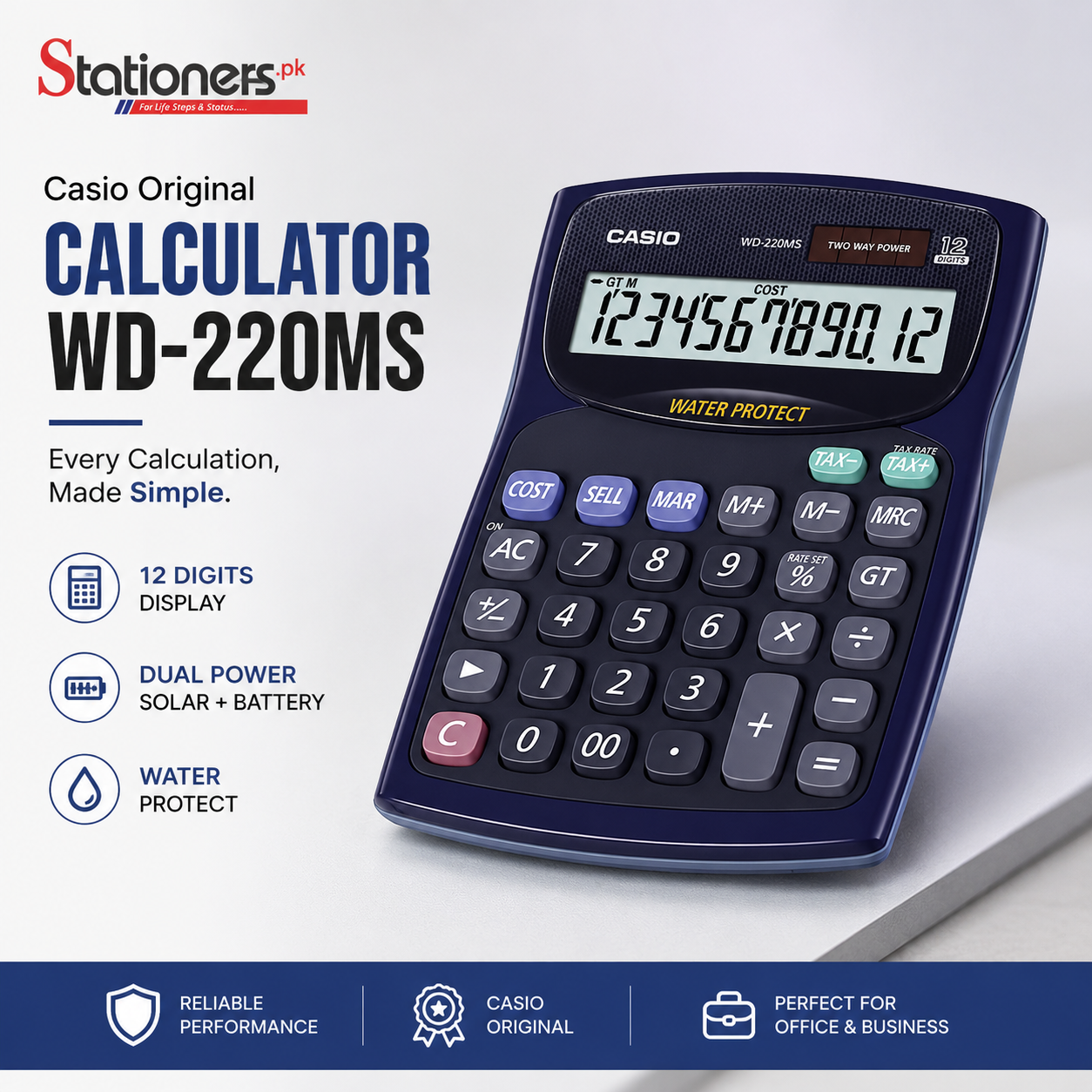 Casio Original Calculator WD-220Ms