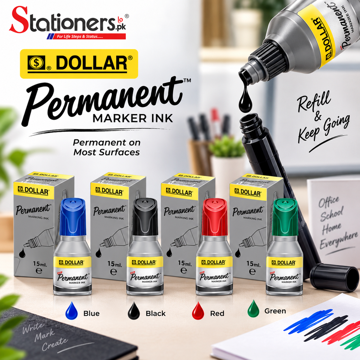 Dollar Permanent Marker Ink 15ml