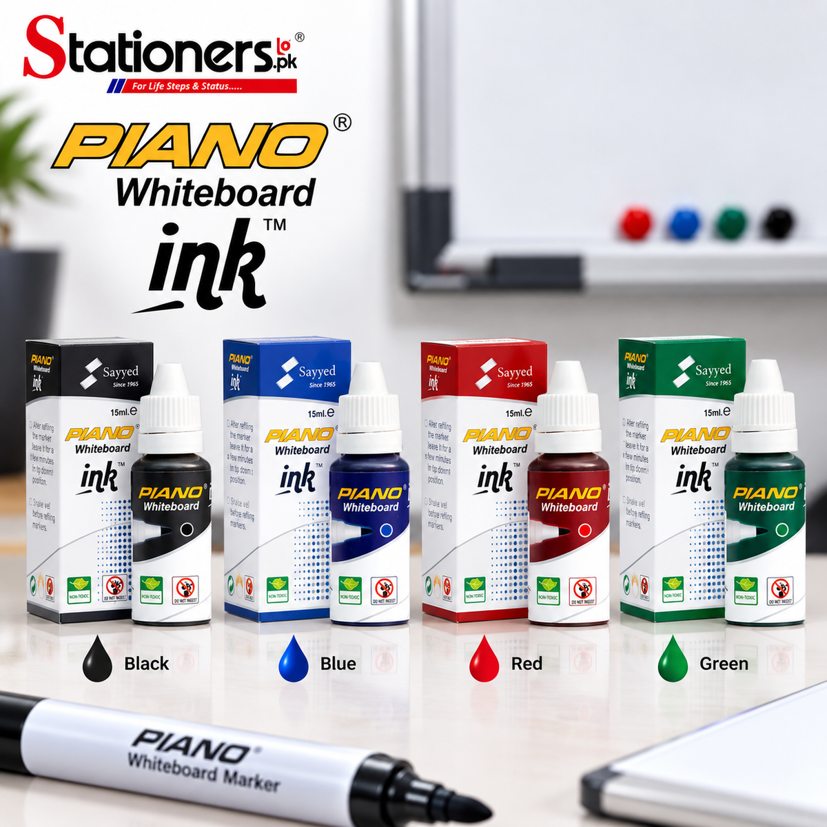 Piano Whiteboard Marker Ink 15ml