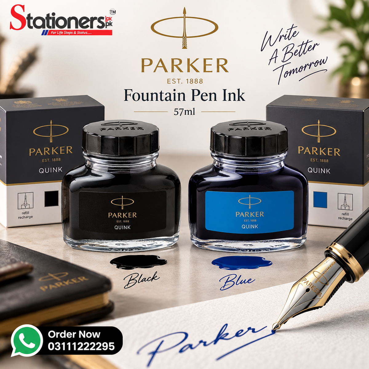 Parker Fountain Pen Ink 57ml