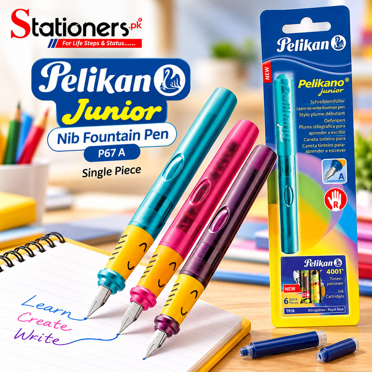 Pelikan Junior Nib Fountain Pen P67 A Single Piece