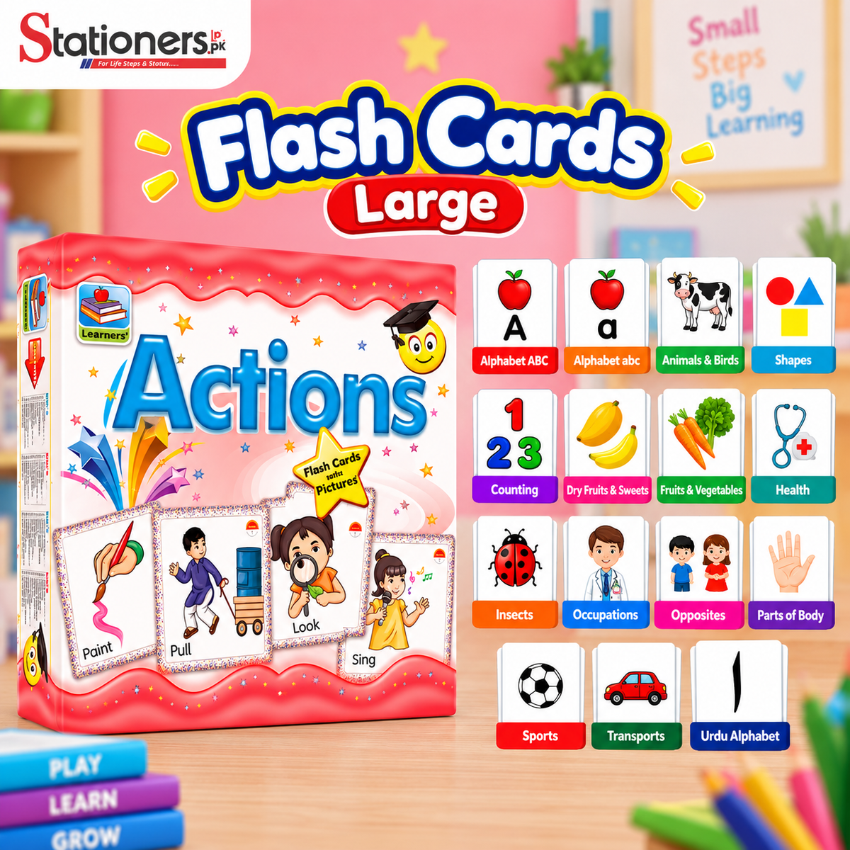Flash Cards Large