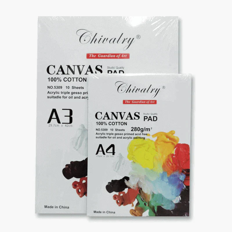 10 sheets Canvas Pads Paper,Blank Canvas Book 280g Cotton Fine