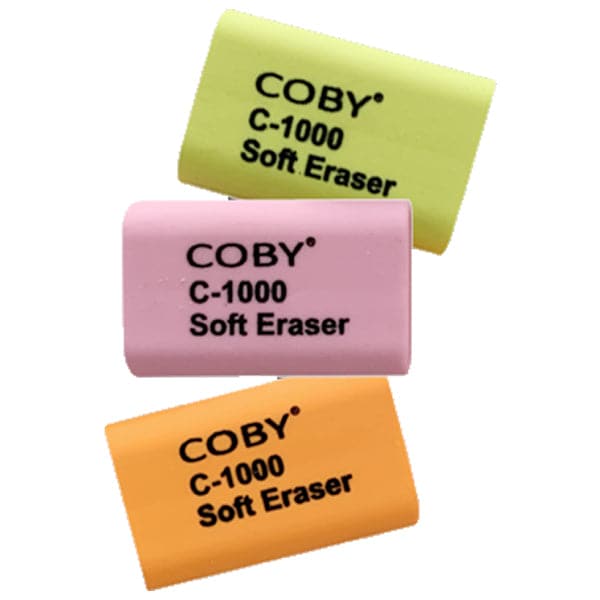 Coby Soft Pencil Erasers Pack of 36