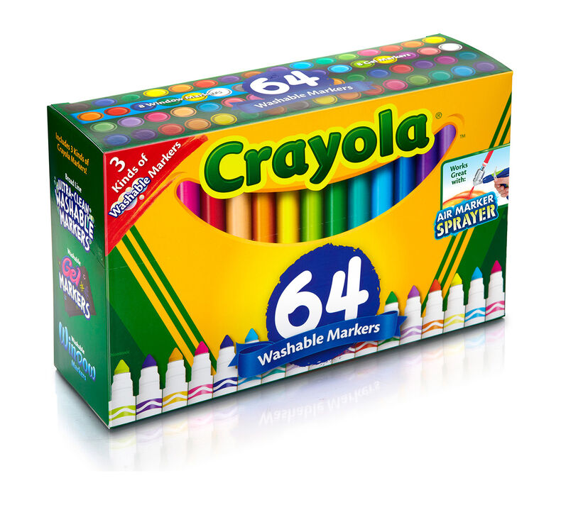 Crayola Broad Line Washable Markers Pack of 64 588180