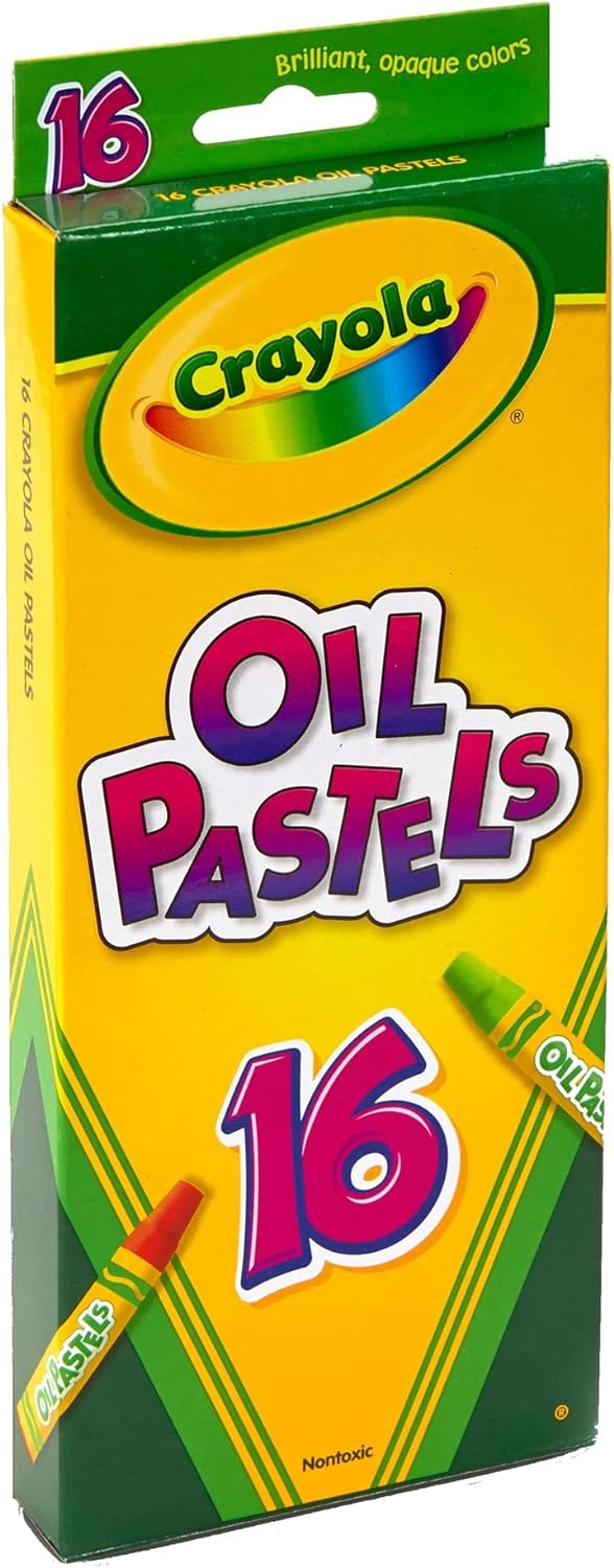 Crayola Hexagonal Non-Toxic Jumbo Oil Pastel Pack of 16 524616