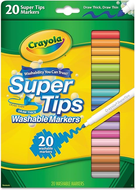 Crayola Super Tips Washable Markers Pack of 20 588106