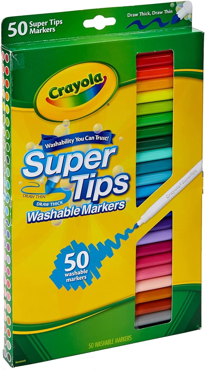 Crayola Super Tips Washable Markers Pack of 50 585050