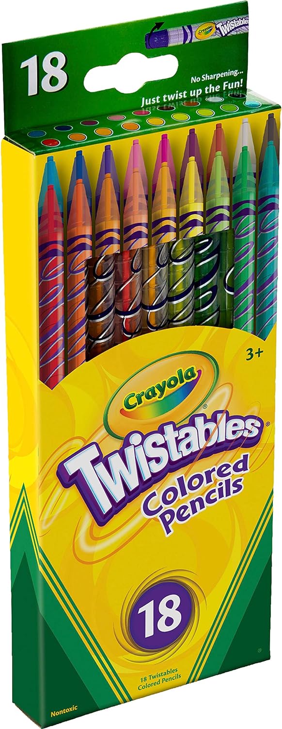 Crayola Twistables Color Pencils Assorted Colors Set Of 18 687418