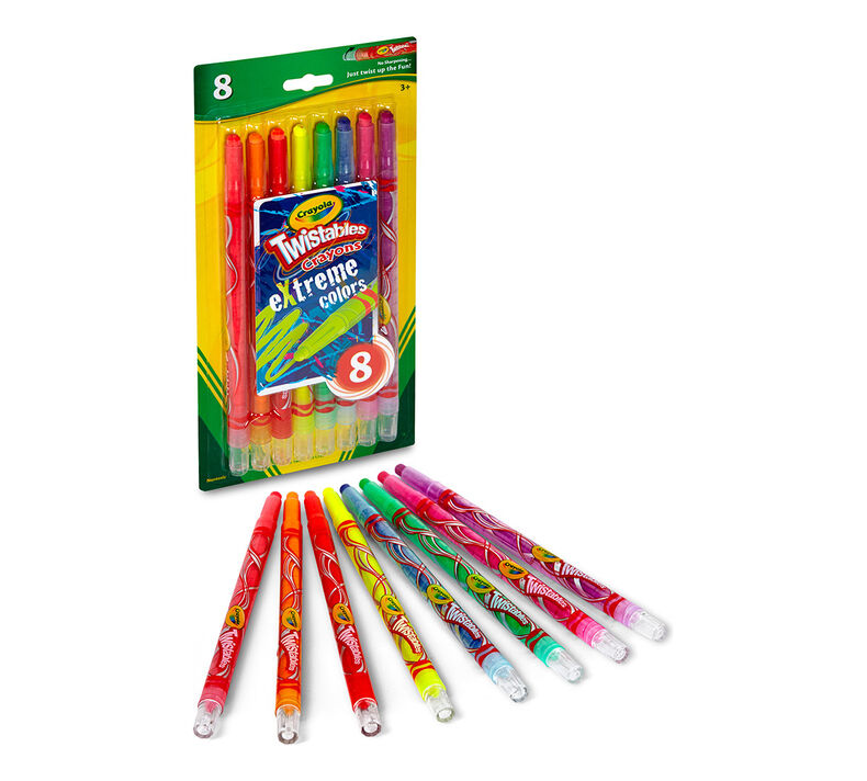 Crayola Twistables Crayons Extreme 8ct for Kids 529738