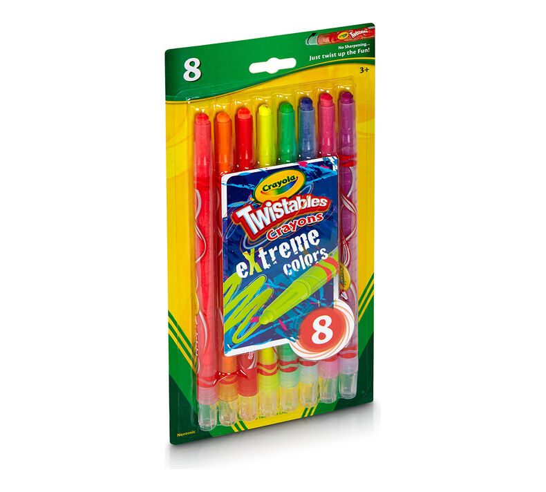 Crayola Twistables Crayons Extreme 8ct for Kids 529738