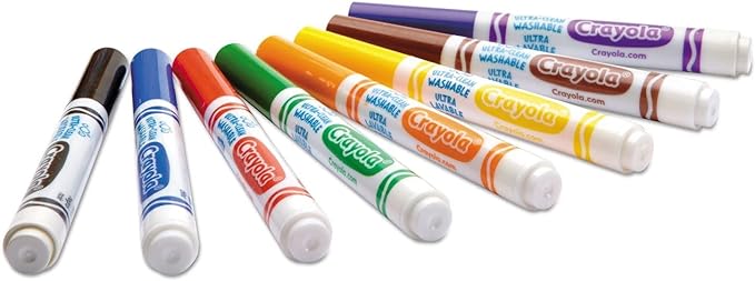 Crayola Ultra-Clean Washable Broad Line Markers Pack of 8 587808