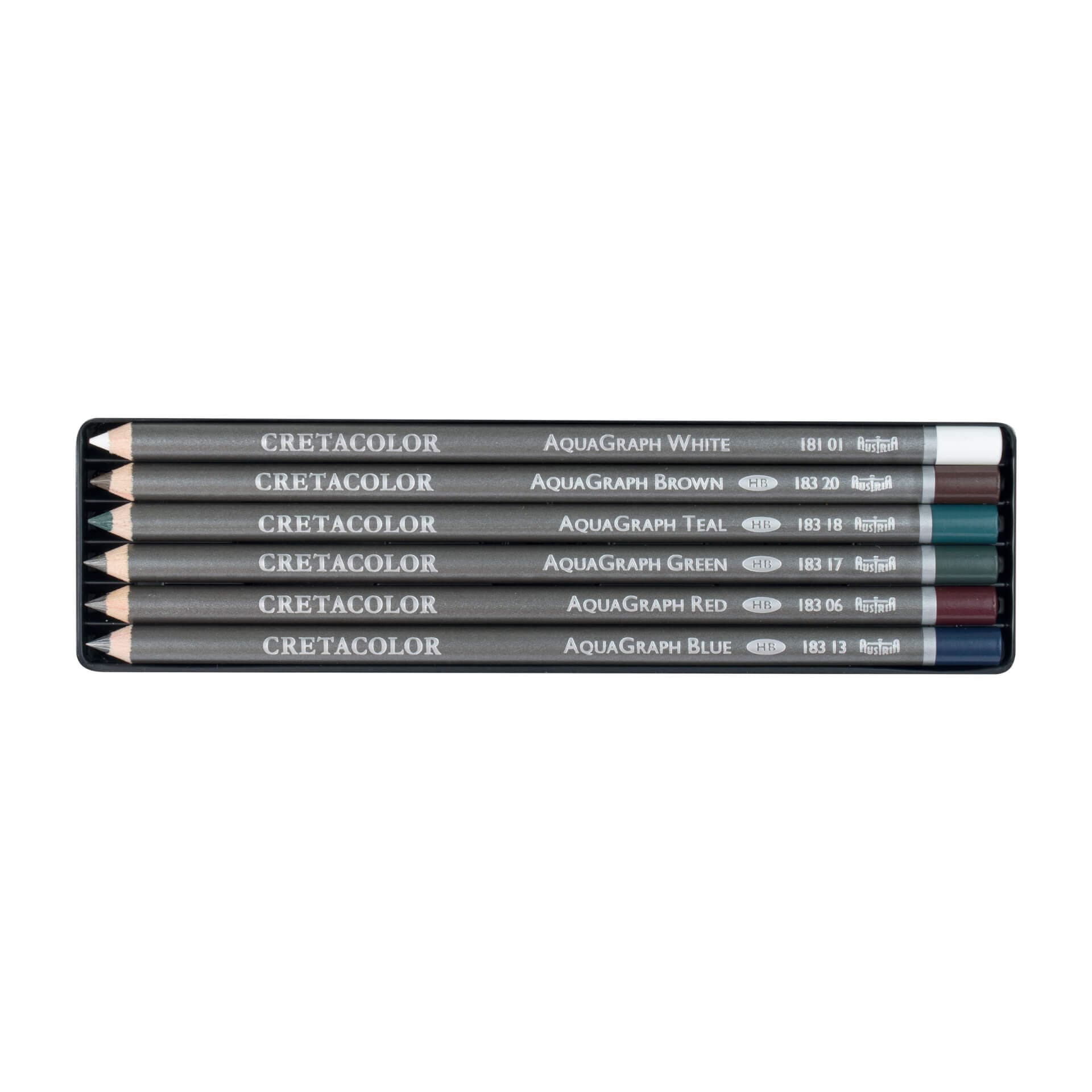 Cretacolor Aqua Graph Watercolor Graphite Pencils Set of 6