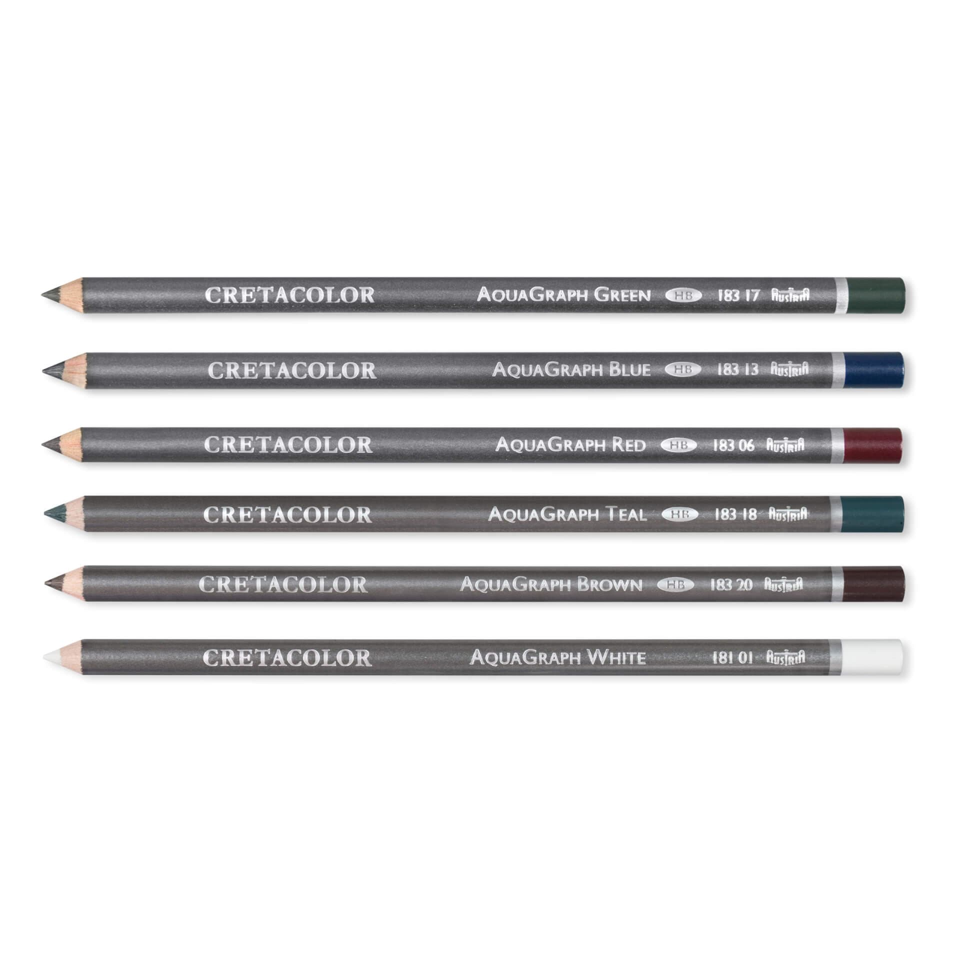 Cretacolor Aqua Graph Watercolor Graphite Pencils Set of 6