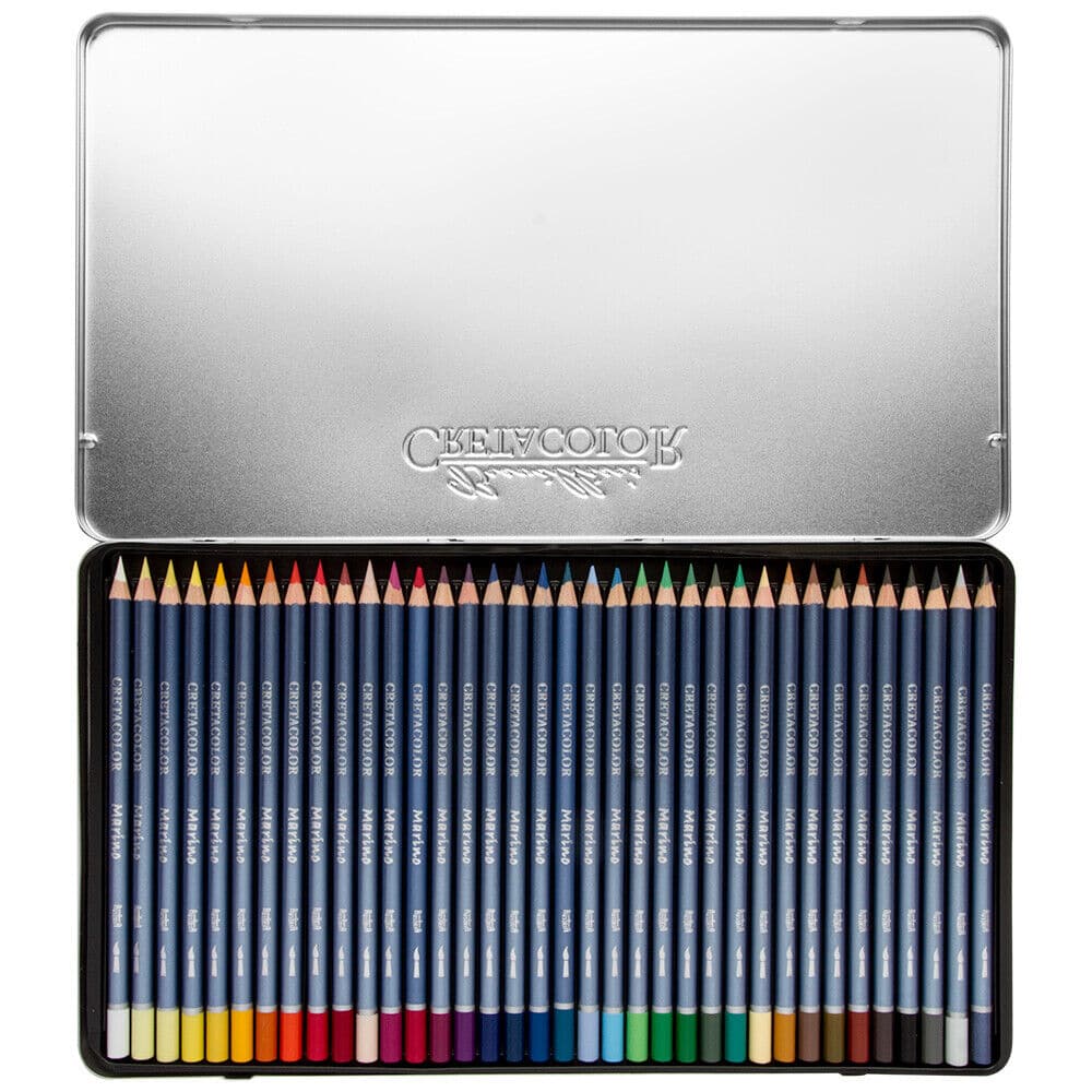 Cretacolor Marino Aquarelle Color Pencils Set