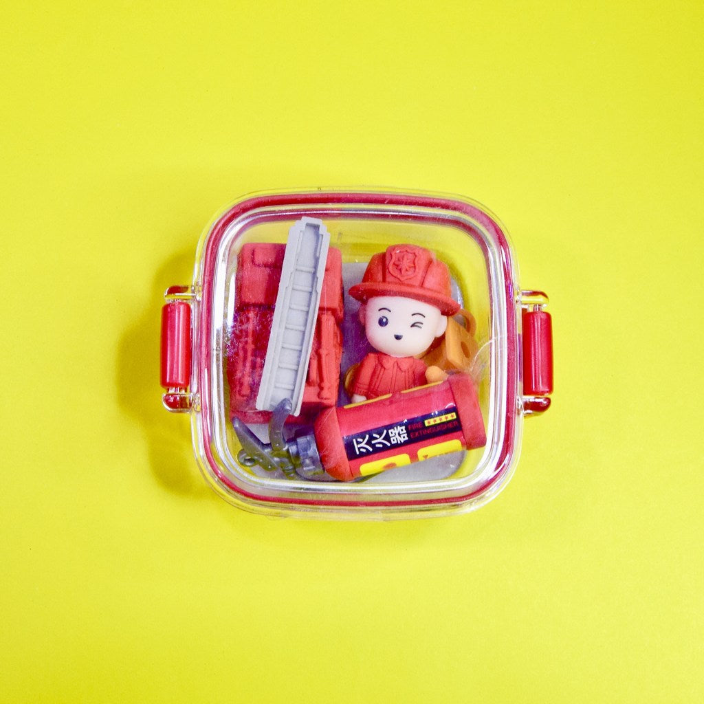 Cute 3D Cartoon Fancy Eraser for Kids 4Pcs Set
