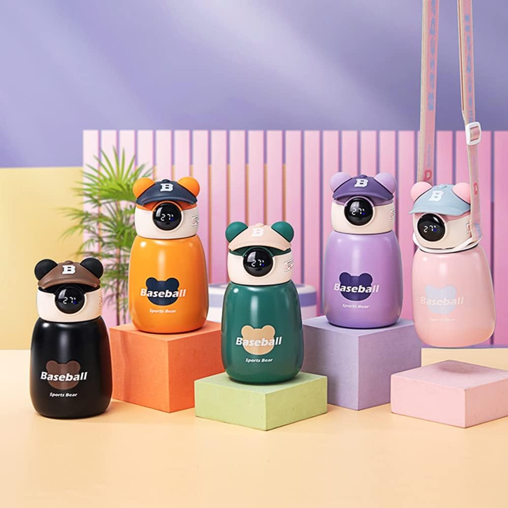 Cute Bear Portable Water Bottle with Adjustable Strap 650ml